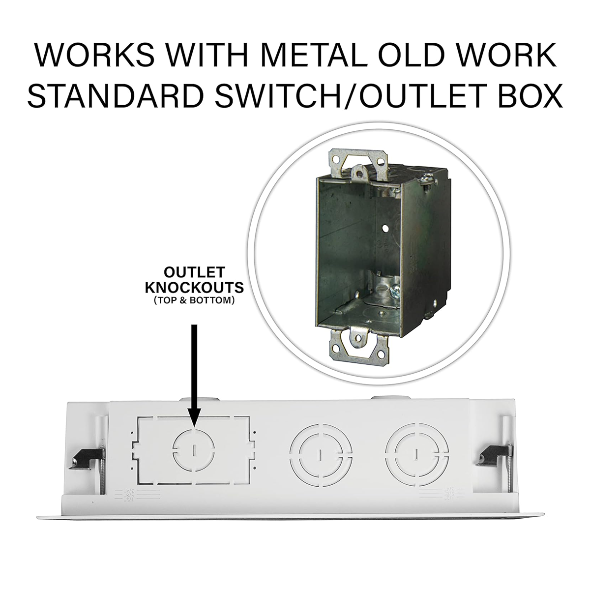 ENP9 Indoor 9" Media Device 'Behind-TV' In-Wall Enclosure